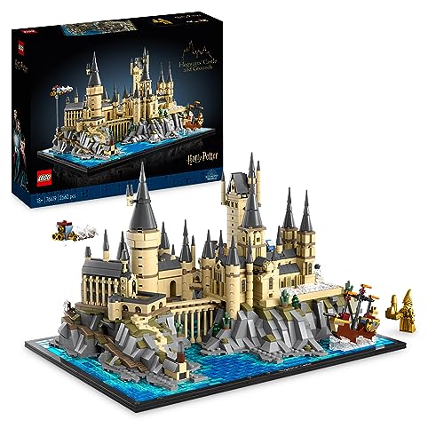 Lego Harry Potter Castello E Parco Di Hogwarts, Kit Di Modellismo Da Esposizione Per Fan E Adulti, Idee Regalo San Valentino Per Lei, Lui, Donna, Uomo