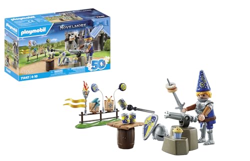 Playmobil Novelmore 71447 Arwynn Festeggia Un Compleanno Cavalleresco Con Tiro Al Bersaglio, Dolcetti E Molti Accessori, Gioco Di Ruolo Figurativo, Gi