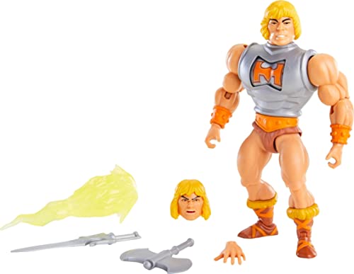 Masters Of The Universe- Personaggio He Man Con Armatura, Armi E Accessori, Da Collezione, Giocattolo Per Bambini 6+ Anni, Gvl76