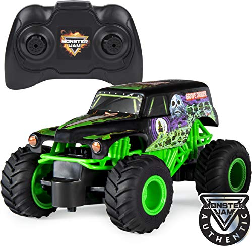 Monster Jam, Grave Digger Radiocomandato Realistico, In Scala 1:24, 2,4 Ghz, Dai 4 Anni In Su