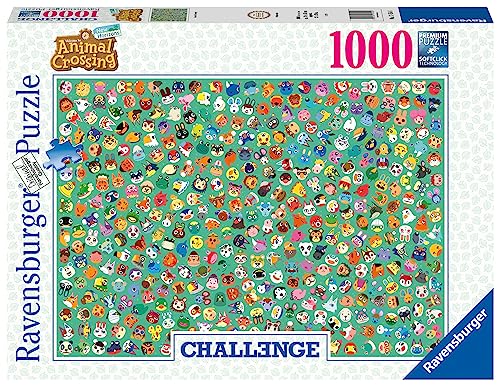 Ravensburger - Puzzle Animal Crossing Challenge, 1000 Pezzi, Idea Regalo, Per Lei O Lui, Puzzle Adulti