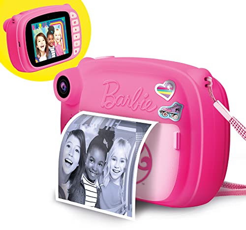 Lisciani Giochi- Barbie Print Cam Hi-Tech, Bambini Da 4 Anni, Fotocamera Istantanea, Stampa Subito Le Tue Foto, Funzione Video E Selfie, Multicolore,