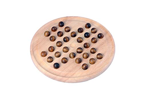 Engelhart - Gioco Di Solitario Abbastanza Inglese, 33 Fori In Legno 23 Cm - 200119