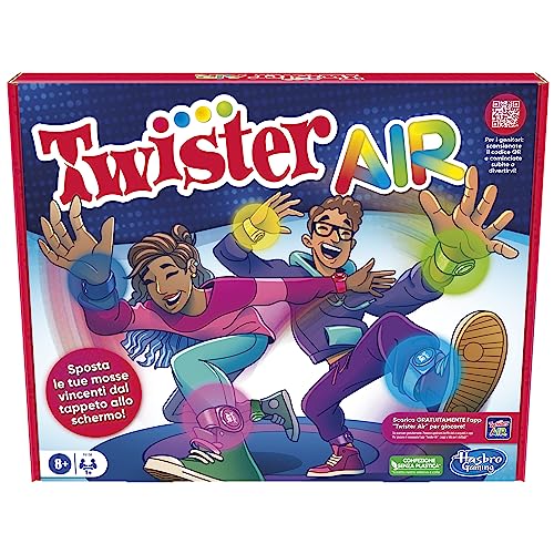 Gioco Twister Air, Gioco Twister Con App Per Realtà Aumentata, Si Collega A Dispositivi Smart, Giochi Attivi Per Feste, Dagli 8 Anni In Su