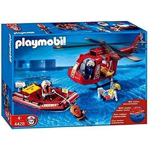Playmobil 4428 - Soccorritori - Elicottero - Nave Pneum