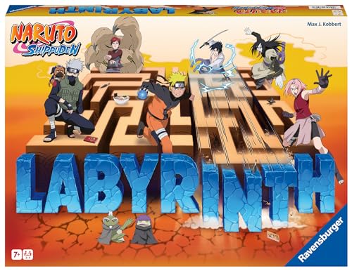 Ravensburger – Labirinto Naruto, Gioco Da Tavolo, Da 2 A 4 Giocatori, Idee Regalo Natale, 7+ Anni