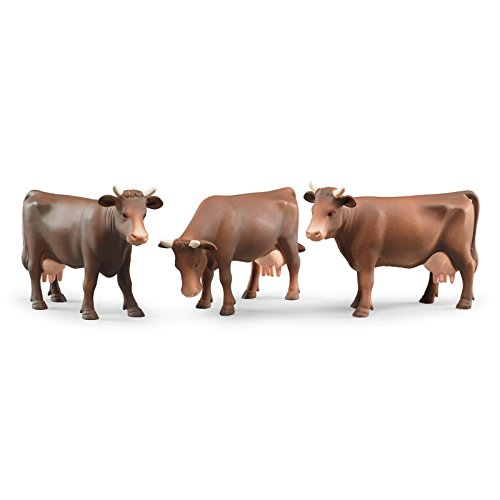 Bruder 02308 - Mucca Di Colore Marrone, Assortita, 1:16 Toro, Vitello, Mucca, Animale, Fattoria, Agricoltura