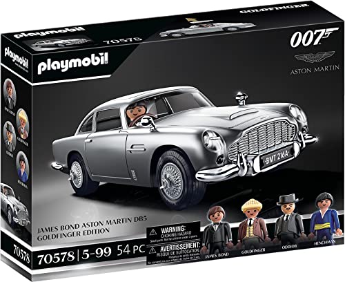 Playmobil 70578 James Bond Aston Martin Db5, Goldfinger Edition, Per I Fan Di James Bond, Collezionisti E Bambini Dai 5 Ai 99 Anni