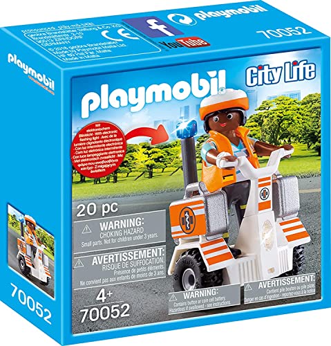 Playmobil City Life 70052, Balance Scooter Emergenze Per Bambini Dai 4 Anni