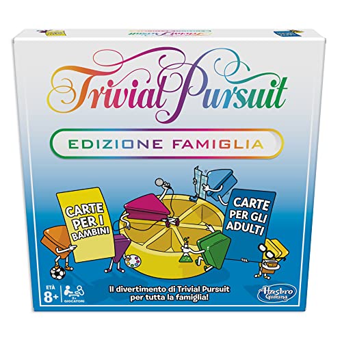 Hasbro Gaming Hasbro Trivial Pursuit Edizione Famiglia, Gioco Da Tavolo Per Serate In Famiglia, Serate Quiz, Dagli 8 Anni In Su (Gioco In Scatola, Mul
