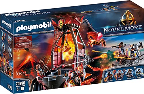 Playmobil Novelmore 70390, Miniera Di Lava Di Burnham, Dai 4 Ai 10 Anni