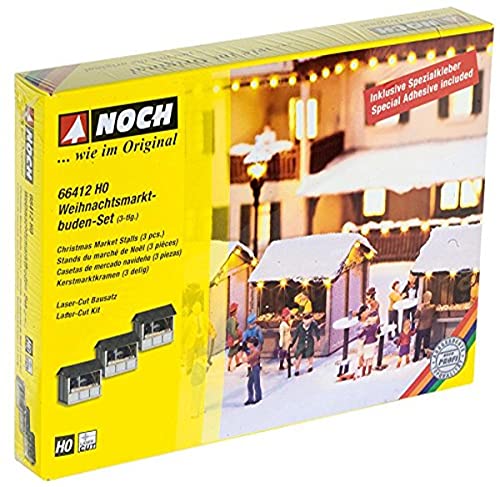 Set Chioschi Mercatino Natalizio, 3 Pezzi, Ho