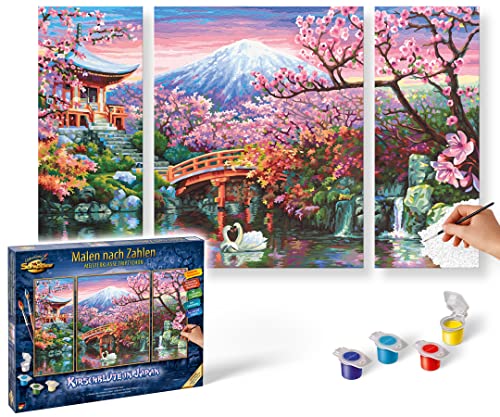 Schipper Malen Nach Zahlen - Kirschblüte In Japan (Triptychon)