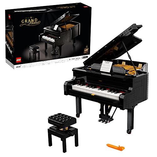 Lego Ideas Pianoforte A Coda, Modellino Da Costruire Per Adulti Funzionante Con Motore Powered Up, Idea Regalo, Decorazione Per La Casa 21323