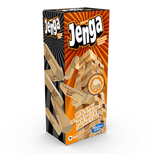 Hasbro Gaming Jenga, Il Gioco Originale Con I Mattoncini Di Legno