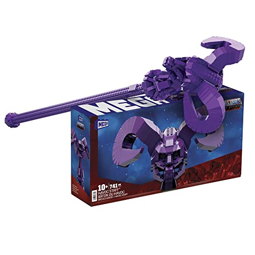 Mega Masters Of The Universe - Scettro Havoc Lungo 102,8 Cm, Playset Con 741 Blocchi Da Costruzione, Giocattolo Per Bambini 10+ Anni, Hfc45