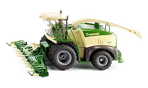 Siku 4066, Falcia-Trincia-Caricatrice Big X 580, 1:32, Metallo E Plastica, Verde E Giallo, Parti Mobili, Multifunzionale