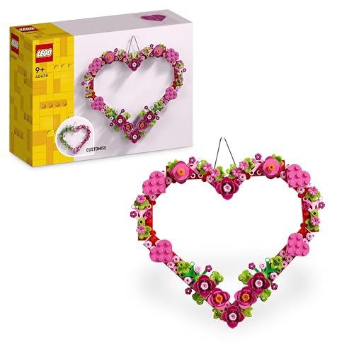 Lego Creator Cuore Ornamento, Gioco Da Costruire Per Bambine E Bambini Da 9 Anni In Su, Decorazione Per La Camera Da Letto O Per La Casa, Accessorio D