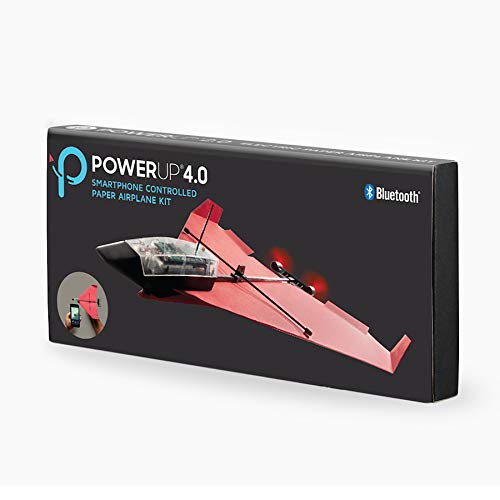 Powerup 4.0. Set Di Aerei Di Carta Controllati Da Smartphone Di Nuova Generazione. Facile Da Usare Grazie Alla Funzione Pilota Automatica E Al Girosco