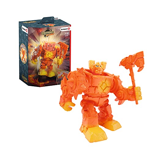 Schleich Eldrador Mini Creatures 42545 - Statuetta Di Robot Lava Eldrador Creatures, Multi -Colored
