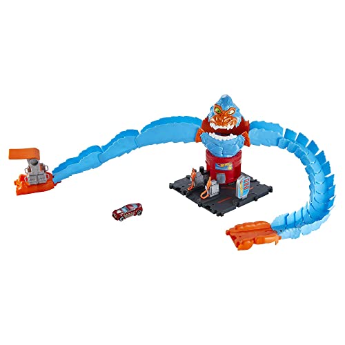 Hot Wheels - City Gorilla Attacco Distruttivo, Playset A Tema Stazione Di Servizio Con 1 Macchinina, Giocattolo Per Bambini 4+ Anni, Hdr30