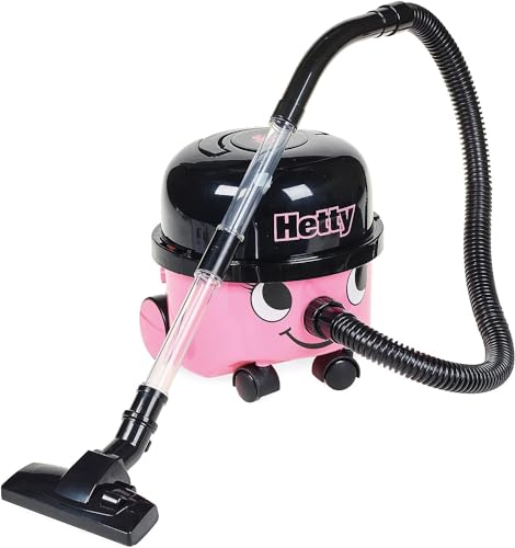 Casdon Giocattoli Henry & Hetty - Aspirapolvere Hetty - Aspirapolvere Rosa Che Funziona Davvero Con Accessori - Set Di Pulizia Per Bambini - Età: 3+ A