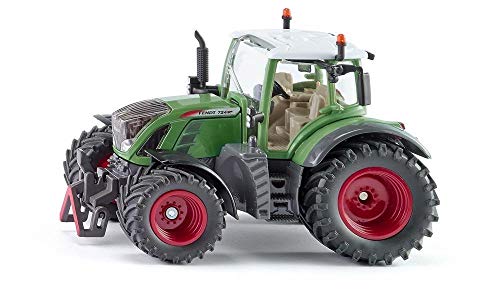 Siku 3271, Trattore Fendt 724 Vario, 1:32, Metallo E Plastica, Verde, Sterzatura Ackermann E Gancio Di Traino