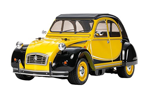 Tamiya 58655-Modellino Radiocomandato Citroen 2Cv Charleston M-05, Scala 1:10, Colore Non Laccato, 58655