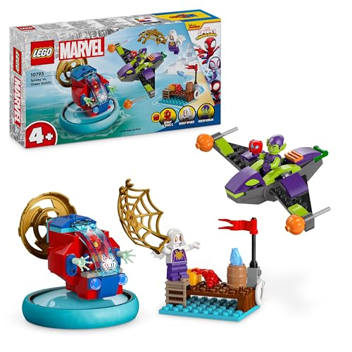 Lego Spidey E I Suoi Fantastici Amici Spider-Man Vs. Goblin, Giochi Per Bambini E Bambine Da 4 Anni In Su Con Veicoli Giocattolo E 3 Minifigure Di Sup