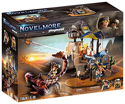 Playmobil Novelmore 71024 Sal'Ahari Sands, Covo Dello Scorpione Del Deserto, Con Proiettili Ad Acqua, Giocattoli Per Bambini Dai 5 Anni