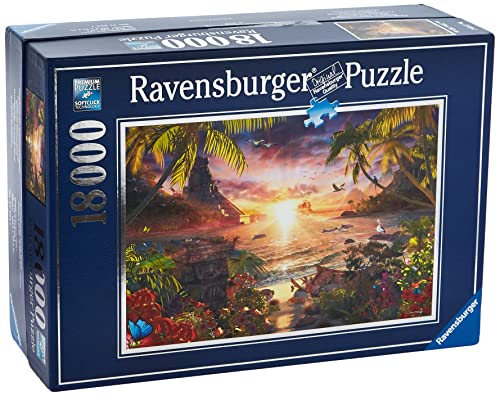 Ravensburger 17824 7 - Tramonto Paradisiaco - Puzzle, 18000 Pezzi, 48.9 X 35.56 X 17.78 Cm; 250 Grammi