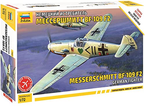 500787302 - Zveda Modellino Aereo Wwii Dt.Jgdf.Messerschmi Scala 1:72 [Giocattolo]
