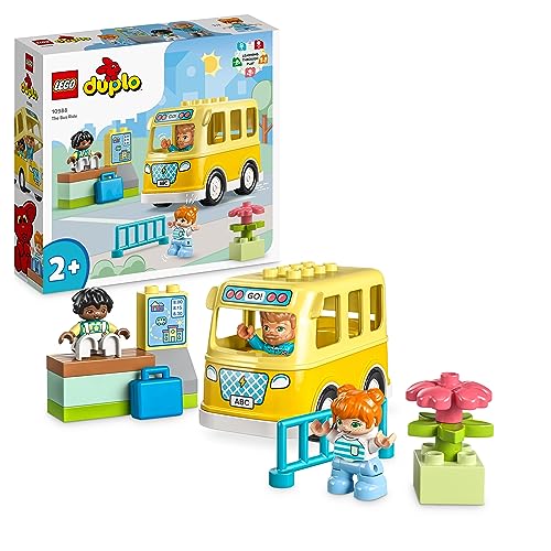 Lego Duplo Lo Scuolabus, Gioco Educativo Per Aiutare A Sviluppare Le Abilità Sociali E Motorie Con Veicolo E Personaggi, Regalo Didattico Prescolastic