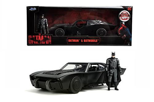 Jada- The Batman 1:18 Die Cast Vehicle With Figure, Colore Black, 253216002