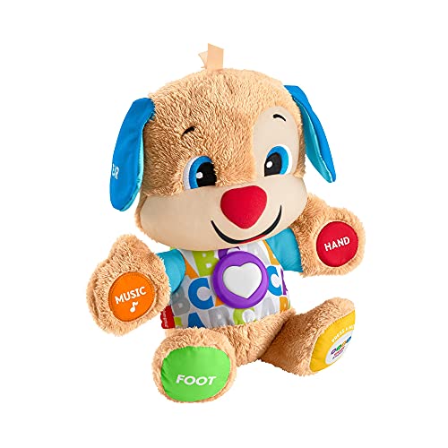 Fisher-Price Il Cagnolino Smart Stages Ridi & Impara, Morbido Peluche Educativo Per Imparare Le Prime Paroline, Con 75+ Canzoni, Luci E Melodie, 6+ Me