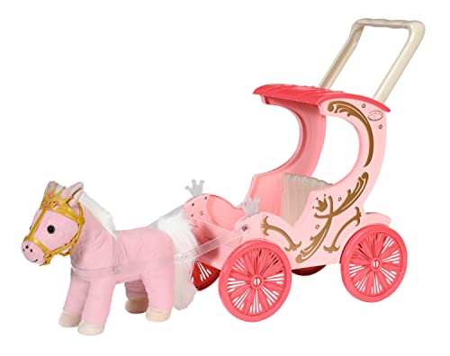 Baby Annabell Pony-Per Bambole Da 36 E 43 Cm-La Carrozza Include Effetti Di Luce, Maniglia/Imbracatura Rimovibile-Funziona Con Pile Bambine Da 1 Anno
