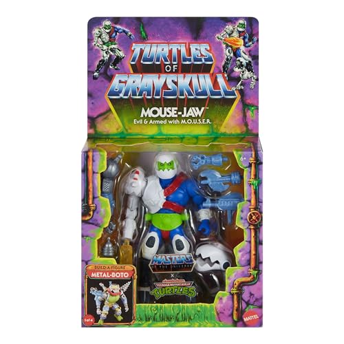 Turtles Of Grayskull Motu & Tmnt Deluxe Figura: Mouse-Jaw
