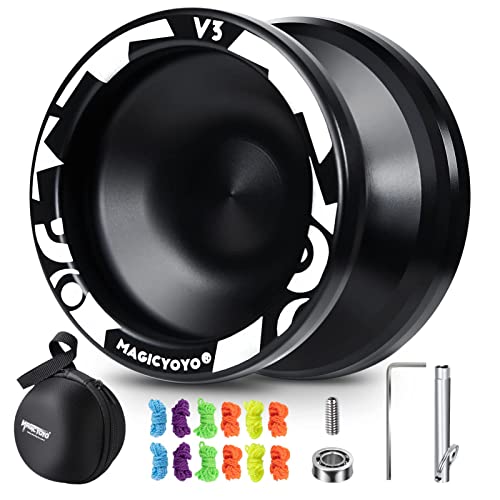 Magicyoyo Professional Responsive Yoyo V3, Metal Alloy Yoyo For Kids Yoyo Beginner, With 12  Yoyo Strings + Replacement Unresponsive Bearing + Yo-Yo B