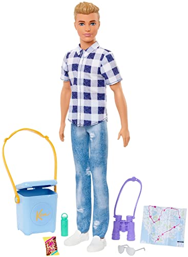 Barbie - Bambola Ken Con Maglietta, Jeans, Scarpe E Accessori, Giocattolo Per Bambini 3+ Anni, Hhr66