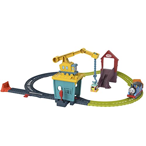 Thomas & Friends Il Trenino Thomas - Carica E Scarica Sandy, Playset Con Trenini E Pista, Include Thomas La Locomotiva Motorizzata, Giocattolo Per Bam
