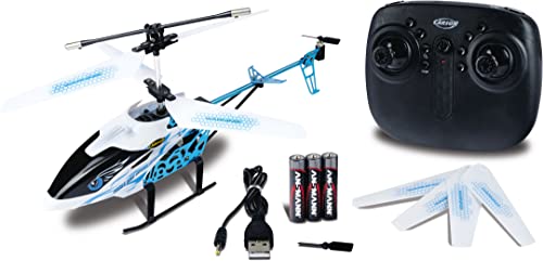 Carson 500507169 Eagle 280 Crash Stop 2.4 Ghz 100% Rtf - Elicottero Rc, Elicottero Telecomandato, Robusto Modello Rtf (Pronto Al Volo) Per Principiant