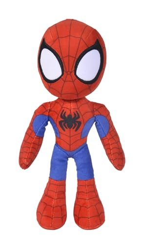 Simba - Disney Plush Marvel Spidey, 6315875810X12, 0 Mesi, Altezza 25 Cm, In Morbido Tessuro, Occhi Che Brillano Al Buio