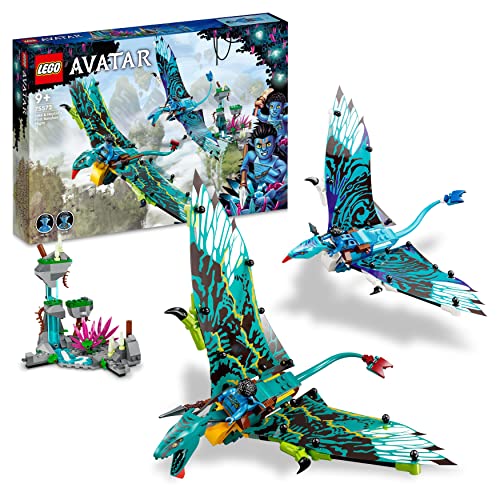 Lego Avatar Il Primo Volo Sulla Banshee Di Jake E Neytiri, Modellino Da Costruire Di Pandora Con Parti Fluorescenti, 2 Minifigure E 2 Banshee Giocatto