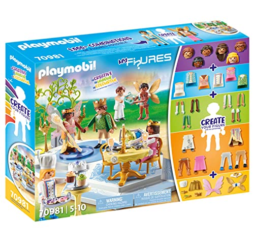 Playmobil My Figures 70981 Il Ballo Magico, 6 Personaggi Con Oltre 1000 Combinazioni Di Gioco Possibili, Gioco Della Principessa Per Bambini Dai 5 Ann