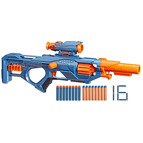 Hasbro Nerf Elite 2.0, Blaster Eaglepoint Rd-8, Tamburo Da 8 Dardi, Mirino E Canna Staccabili, 16 Dardi Nerf, Azione A Tiretto, Multicolore, 6.7 X 54