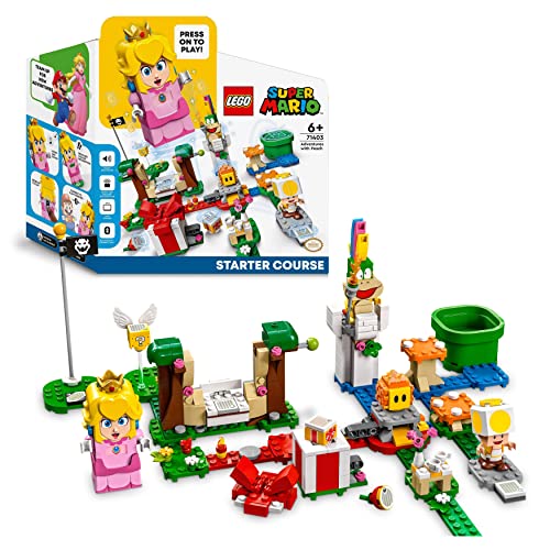 Lego Super Mario Starter Pack Avventure Di Peach, Gioco Per Bambini, Bambine, Ragazzi E Ragazze, Set Da Costruire Con Personaggio Interattivo Della Pr