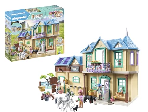 Playmobil Horses Of Waterfall 71351 Waterfall Ranch, Per Gli Amanti Dei Cavalli, Un Divertente Gioco Di Ruolo Creativo, Giocattolo Per Bambini Dai 5 A