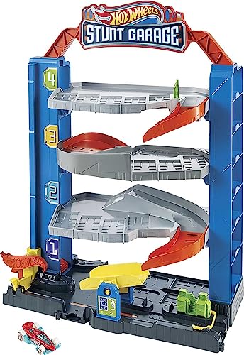 Hot Wheels Gnl70 Stunt Garage Play Set