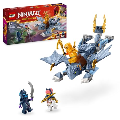 Lego Ninjago Draghetto Riyu, Modellino Da Costruire Di Drago Giocattolo Con 3 Minifigure Di Personaggi Ninja, Giochi D'Azione Per Bambini E Bambine Da