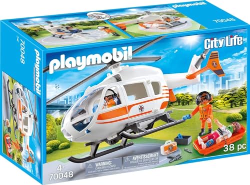 Playmobil City Life 70048, Elisoccorso, Dai 4 Anni